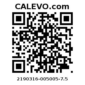 Calevo.com Preisschild 2190316-005005-7.5