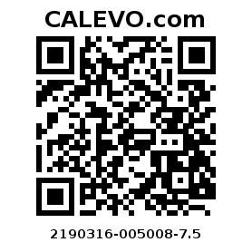 Calevo.com Preisschild 2190316-005008-7.5