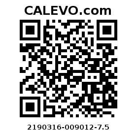 Calevo.com Preisschild 2190316-009012-7.5