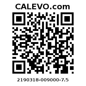 Calevo.com Preisschild 2190318-009000-7.5