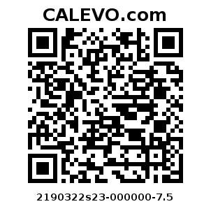 Calevo.com Preisschild 2190322s23-000000-7.5