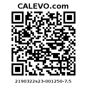 Calevo.com Preisschild 2190322s23-001250-7.5