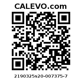Calevo.com pricetag 2190325s20-007375-7
