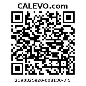 Calevo.com pricetag 2190325s20-008130-7.5