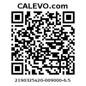 Calevo.com pricetag 2190325s20-009000-6.5