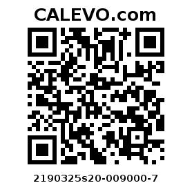 Calevo.com pricetag 2190325s20-009000-7