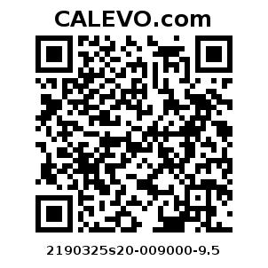 Calevo.com pricetag 2190325s20-009000-9.5