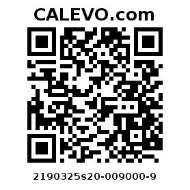 Calevo.com pricetag 2190325s20-009000-9