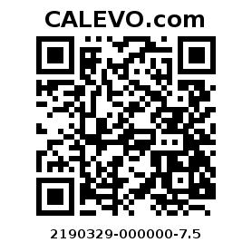 Calevo.com Preisschild 2190329-000000-7.5