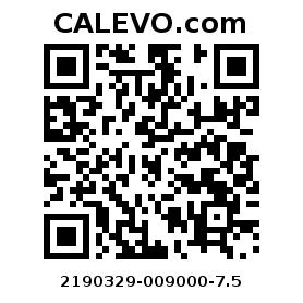 Calevo.com Preisschild 2190329-009000-7.5