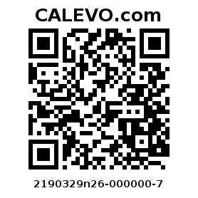 Calevo.com Preisschild 2190329n26-000000-7