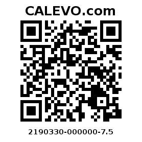 Calevo.com pricetag 2190330-000000-7.5