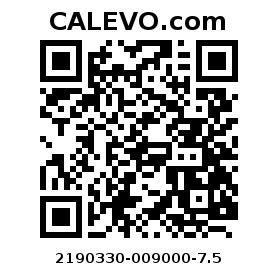 Calevo.com pricetag 2190330-009000-7.5