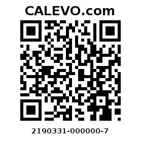 Calevo.com pricetag 2190331-000000-7