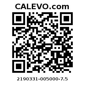 Calevo.com pricetag 2190331-005000-7.5