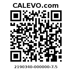 Calevo.com Preisschild 2190340-000000-7.5