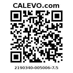Calevo.com Preisschild 2190340-005006-7.5