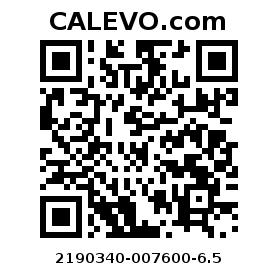 Calevo.com Preisschild 2190340-007600-6.5