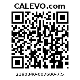 Calevo.com Preisschild 2190340-007600-7.5