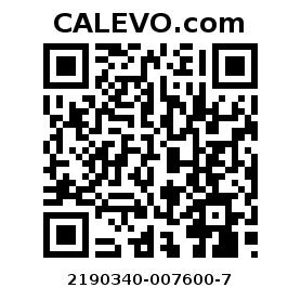 Calevo.com Preisschild 2190340-007600-7