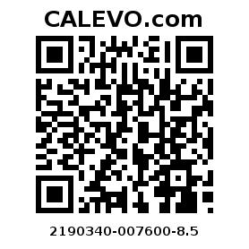 Calevo.com Preisschild 2190340-007600-8.5