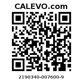 Calevo.com Preisschild 2190340-007600-9