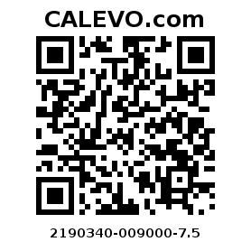 Calevo.com Preisschild 2190340-009000-7.5