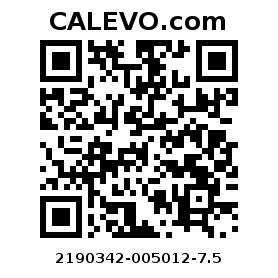 Calevo.com pricetag 2190342-005012-7.5