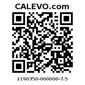 Calevo.com pricetag 2190350-000000-7.5