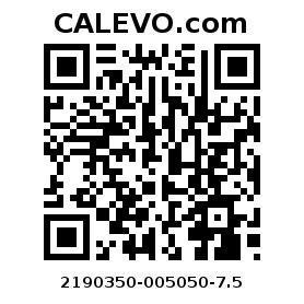 Calevo.com pricetag 2190350-005050-7.5