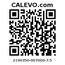 Calevo.com pricetag 2190350-007000-7.5