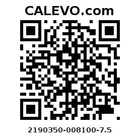 Calevo.com Preisschild 2190350-008100-7.5
