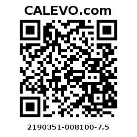 Calevo.com pricetag 2190351-008100-7.5
