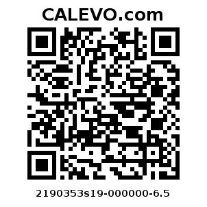Calevo.com pricetag 2190353s19-000000-6.5
