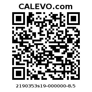 Calevo.com pricetag 2190353s19-000000-8.5