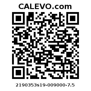 Calevo.com pricetag 2190353s19-009000-7.5