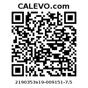 Calevo.com Preisschild 2190353s19-009151-7.5