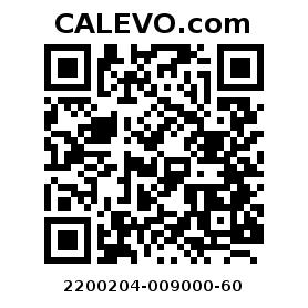Calevo.com pricetag 2200204-009000-60