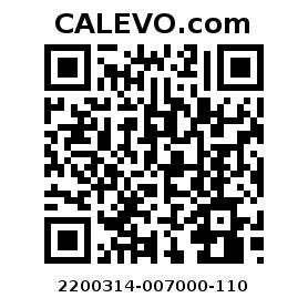 Calevo.com pricetag 2200314-007000-110