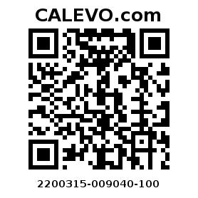 Calevo.com pricetag 2200315-009040-100