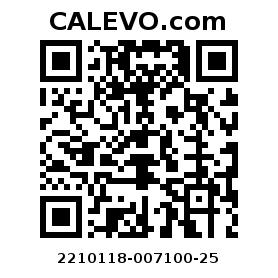 Calevo.com pricetag 2210118-007100-25