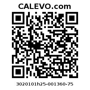 Calevo.com Preisschild 3020101h25-001360-75