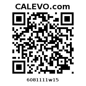 Calevo.com pricetag 6081111w15